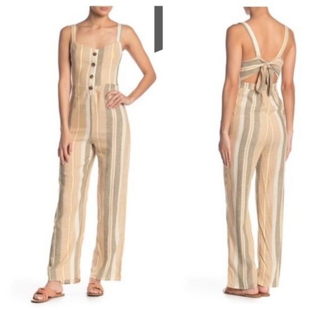 Romeo & Juliet Couture Linen Jumpsuit